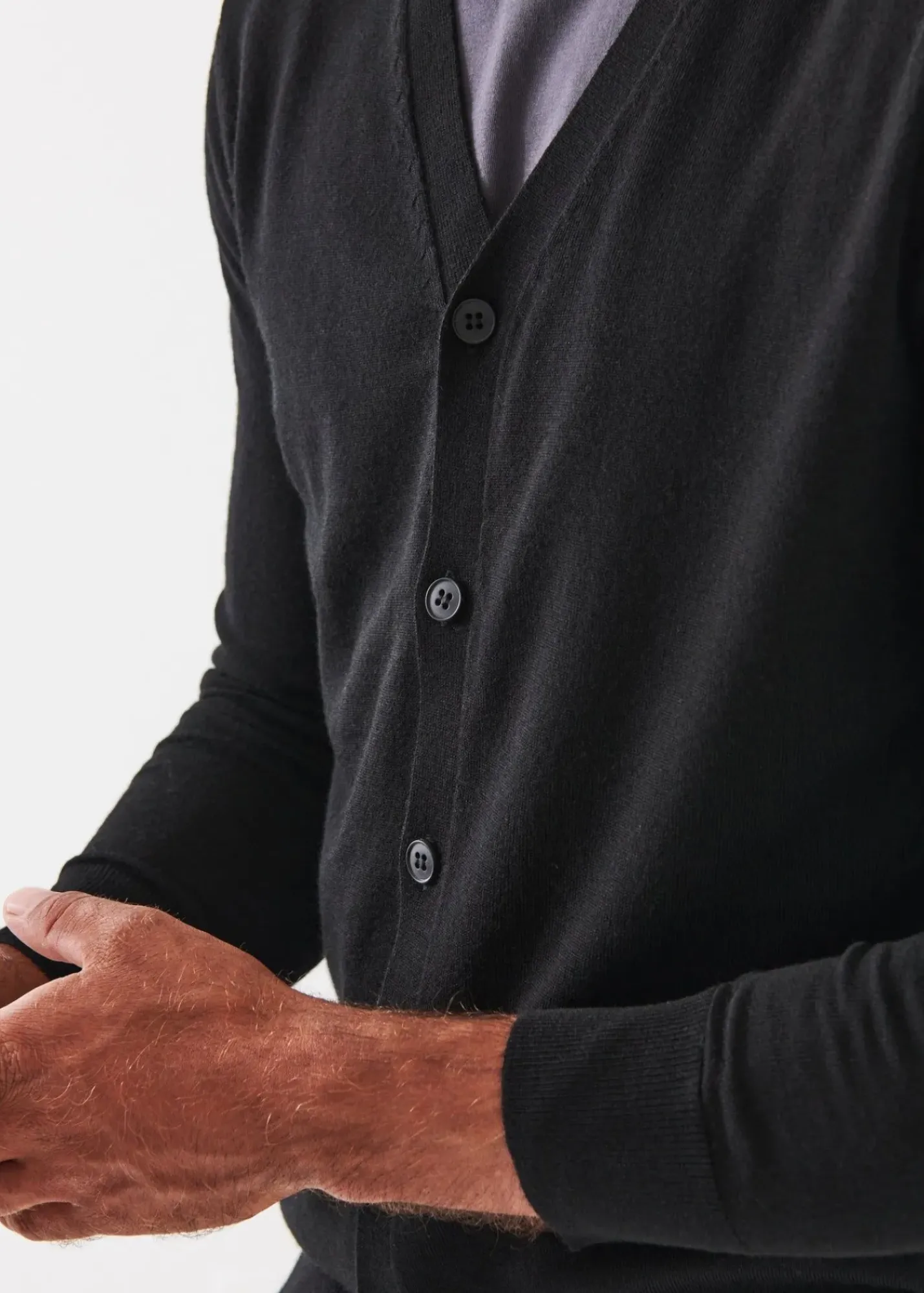 PATRICK ASSARAF Extra-Fine Merino Cardigan|Men Knitwear