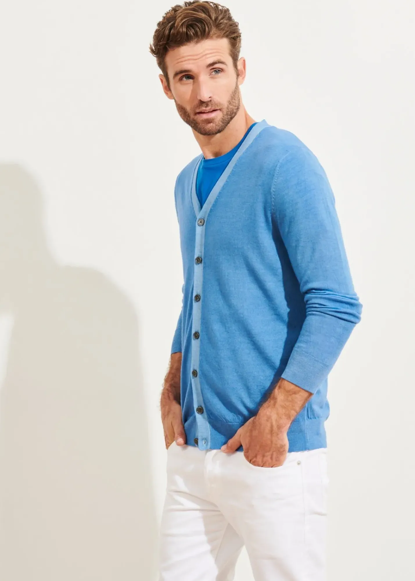 PATRICK ASSARAF Extra-Fine Merino Cardigan|Men Knitwear