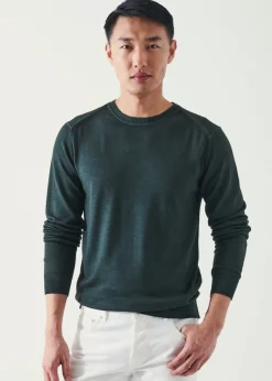 PATRICK ASSARAF Extra-Fine Merino Cold Dye Crewneck|Men Knitwear