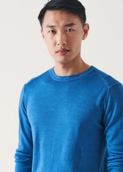 PATRICK ASSARAF Extra-Fine Merino Cold Dye Crewneck|Men Knitwear