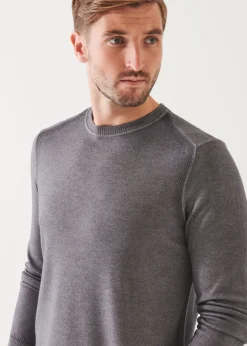 PATRICK ASSARAF Extra-Fine Merino Cold Dye Crewneck|Men Knitwear