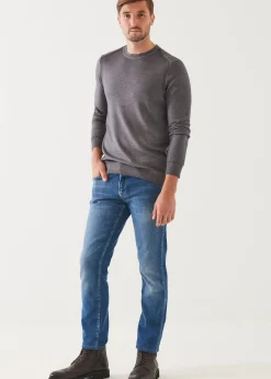 PATRICK ASSARAF Extra-Fine Merino Cold Dye Crewneck|Men Knitwear
