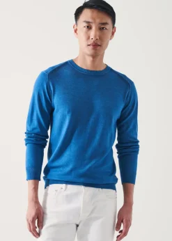 PATRICK ASSARAF Extra-Fine Merino Cold Dye Crewneck|Men Knitwear