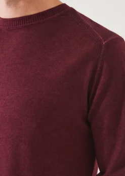 PATRICK ASSARAF Extra-Fine Merino Cold Dye Crewneck|Men Knitwear