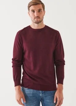 PATRICK ASSARAF Extra-Fine Merino Cold Dye Crewneck|Men Knitwear