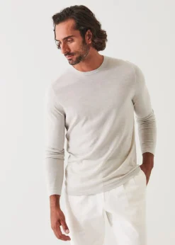 PATRICK ASSARAF Extra-Fine Merino Crewneck|Men Knitwear