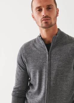 PATRICK ASSARAF Extra-Fine Merino Full Zip|Men Knitwear