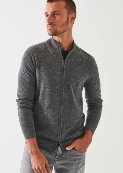 PATRICK ASSARAF Extra-Fine Merino Full Zip|Men Knitwear