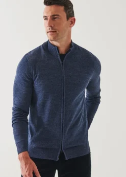 PATRICK ASSARAF Extra-Fine Merino Full Zip|Men Knitwear
