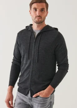 PATRICK ASSARAF Extra-Fine Merino Full Zip Hoodie|Men Knitwear