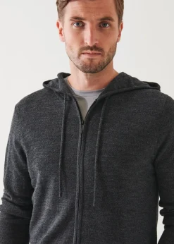 PATRICK ASSARAF Extra-Fine Merino Full Zip Hoodie|Men Knitwear