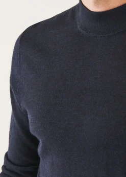 PATRICK ASSARAF Extra-Fine Merino Mock Neck|Men Knitwear