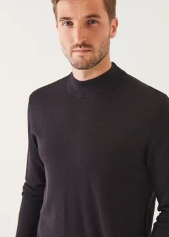 PATRICK ASSARAF Extra-Fine Merino Mock Neck|Men Knitwear