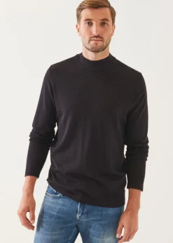 PATRICK ASSARAF Extra-Fine Merino Mock Neck|Men Knitwear