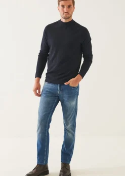 PATRICK ASSARAF Extra-Fine Merino Mock Neck|Men Knitwear
