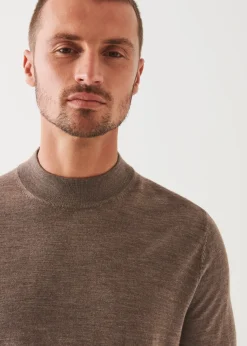 PATRICK ASSARAF Extra-Fine Merino Mock Neck|Men Knitwear