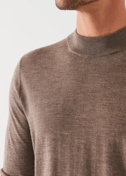 PATRICK ASSARAF Extra-Fine Merino Mock Neck|Men Knitwear