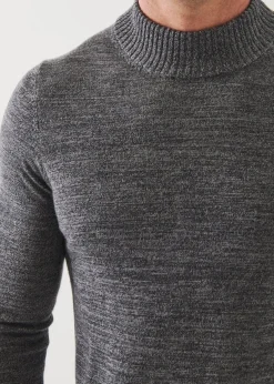 PATRICK ASSARAF Extra-Fine Merino Mock Neck Sweater|Men Knitwear