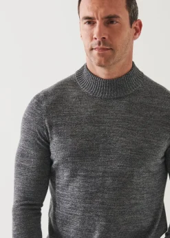 PATRICK ASSARAF Extra-Fine Merino Mock Neck Sweater|Men Knitwear
