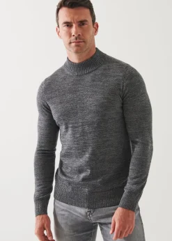 PATRICK ASSARAF Extra-Fine Merino Mock Neck Sweater|Men Knitwear