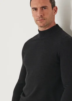 PATRICK ASSARAF Extra-Fine Merino Mock Neck Sweater|Men Knitwear