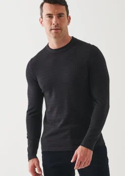 PATRICK ASSARAF Extra-Fine Merino Multi Stripe Crewneck|Men Knitwear