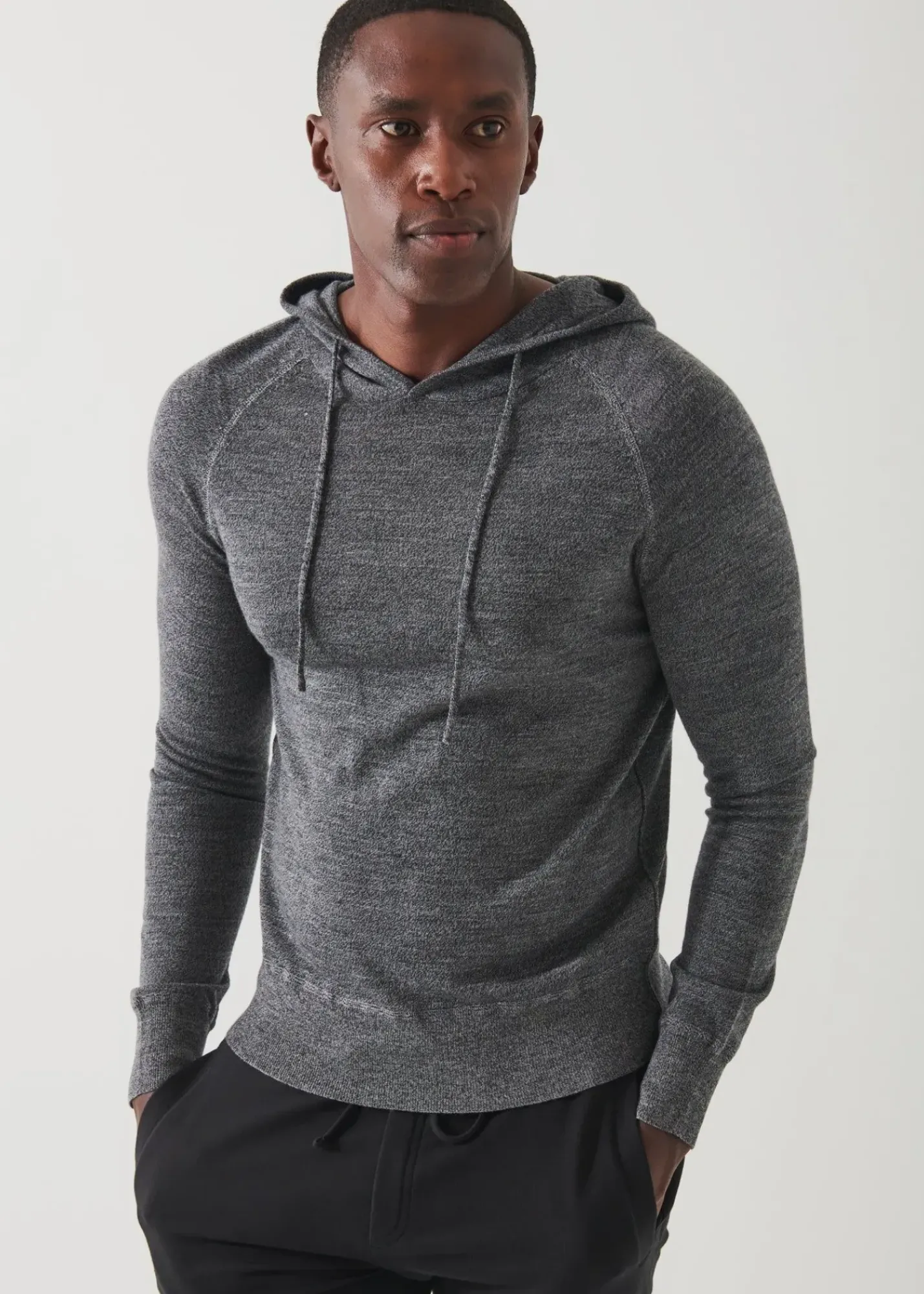 PATRICK ASSARAF Extra-Fine Merino Popover Hoodie|Men Knitwear