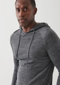 PATRICK ASSARAF Extra-Fine Merino Popover Hoodie|Men Knitwear