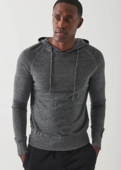 PATRICK ASSARAF Extra-Fine Merino Popover Hoodie|Men Knitwear