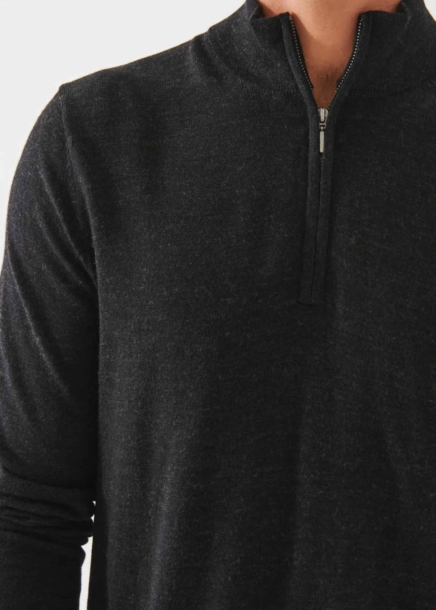 PATRICK ASSARAF Extra-Fine Merino Quarter Zip|Men Knitwear