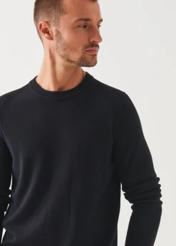 PATRICK ASSARAF Extra-Fine Merino Raglan Crewneck|Men Knitwear