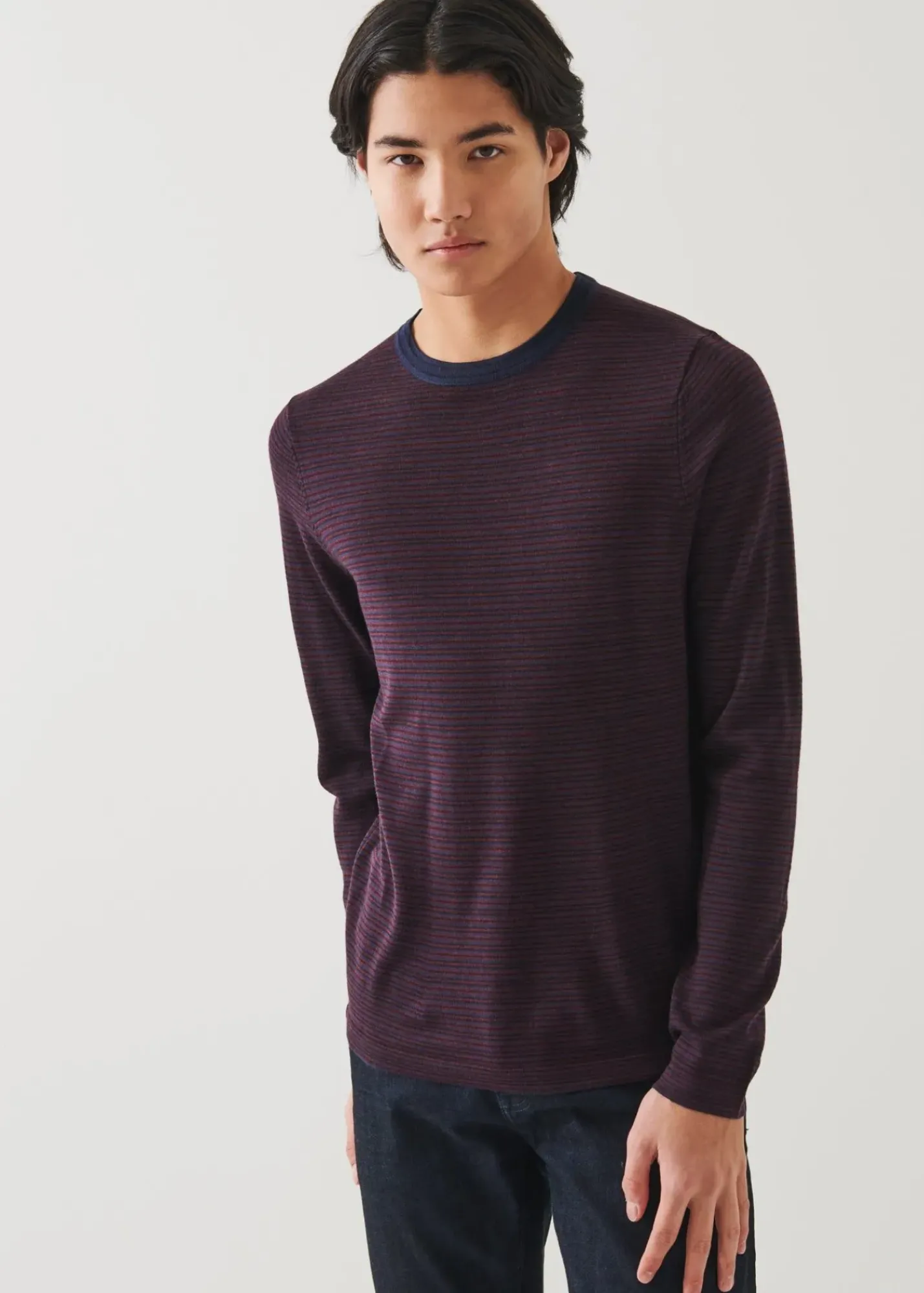 PATRICK ASSARAF Extra-Fine Merino Sweater|Men Knitwear