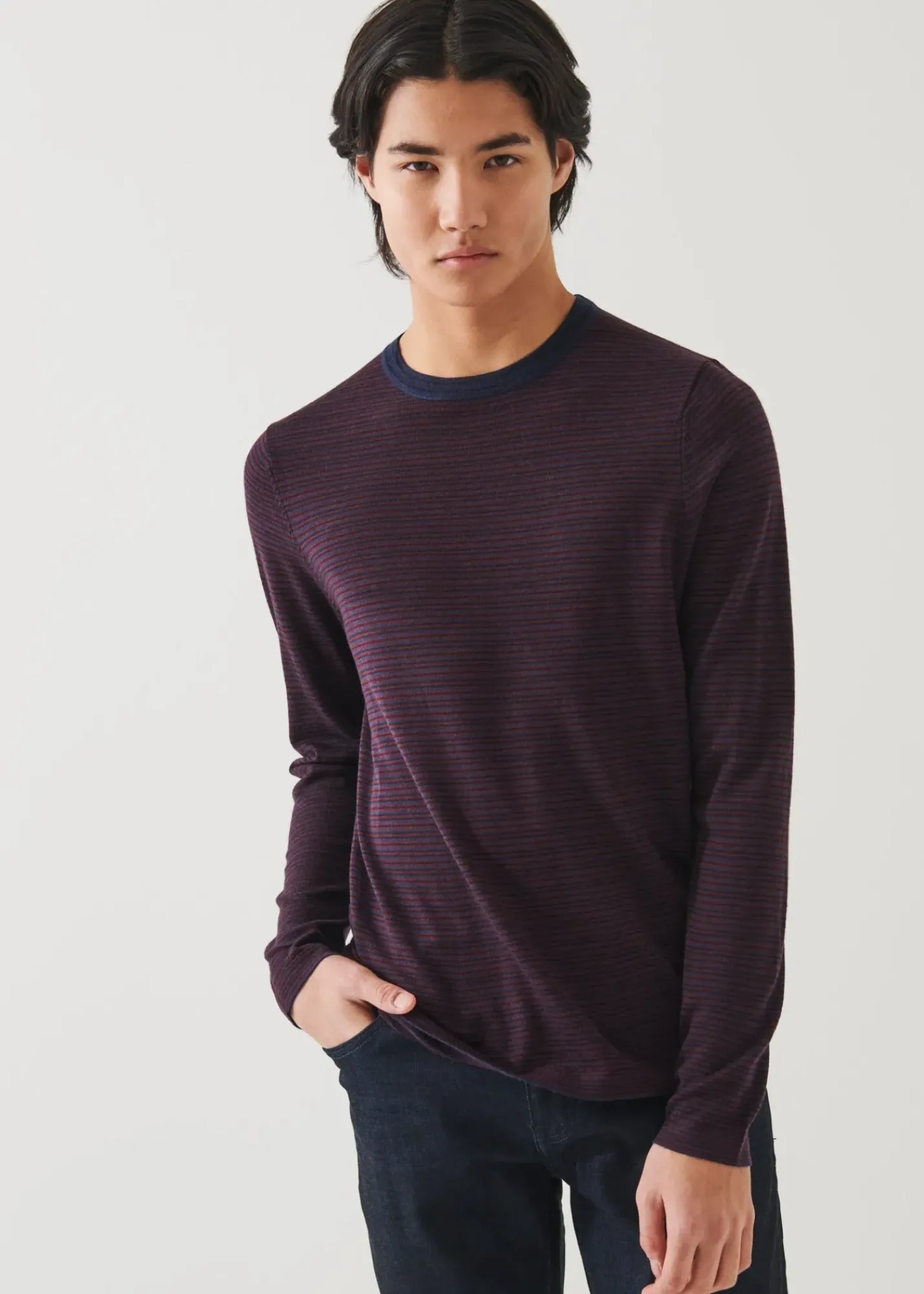 PATRICK ASSARAF Extra-Fine Merino Sweater|Men Knitwear