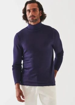 PATRICK ASSARAF Extra-Fine Merino Vintage Wash Turtleneck|Men Knitwear
