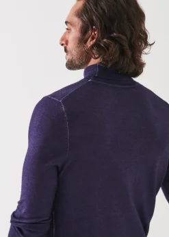 PATRICK ASSARAF Extra-Fine Merino Vintage Wash Turtleneck|Men Knitwear