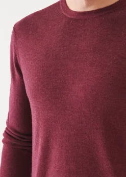 PATRICK ASSARAF Extra-Fine Merino Vintage Wash Crewneck|Men Knitwear