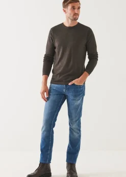 PATRICK ASSARAF Extra-Fine Merino Vintage Wash Crewneck|Men Knitwear