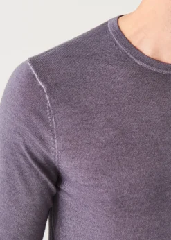 PATRICK ASSARAF Extra-Fine Merino Vintage Wash Crewneck|Men Knitwear