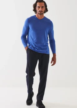 PATRICK ASSARAF Extra-Fine Merino V-Neck|Men Knitwear