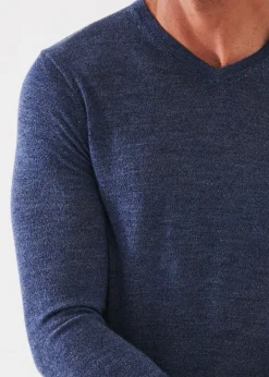 PATRICK ASSARAF Extra-Fine Merino V-Neck|Men Knitwear