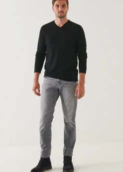 PATRICK ASSARAF Extra-Fine Merino V-Neck|Men Knitwear