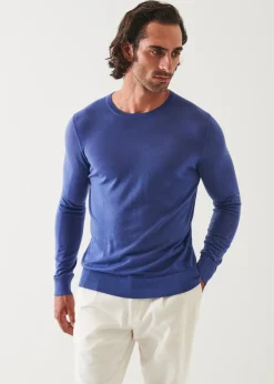 PATRICK ASSARAF Fine Gauge Merino Wool Crewneck|Men Knitwear