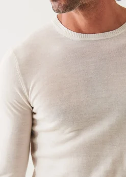 PATRICK ASSARAF Fine Gauge Merino Wool Crewneck|Men Knitwear