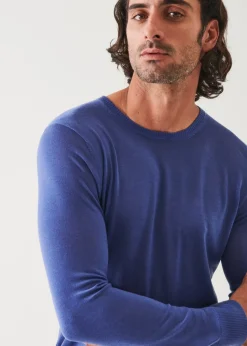 PATRICK ASSARAF Fine Gauge Merino Wool Crewneck|Men Knitwear