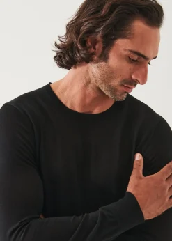 PATRICK ASSARAF Fine Gauge Merino Wool Crewneck|Men Knitwear