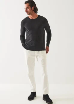 PATRICK ASSARAF Fine Gauge Merino Wool Crewneck|Men Knitwear