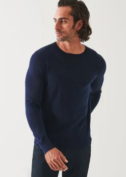 PATRICK ASSARAF Fine Gauge Merino Wool Crewneck|Men Knitwear