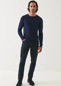 PATRICK ASSARAF Fine Gauge Merino Wool Crewneck|Men Knitwear