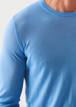 PATRICK ASSARAF Fine Gauge Merino Wool Crewneck|Men Knitwear