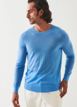 PATRICK ASSARAF Fine Gauge Merino Wool Crewneck|Men Knitwear